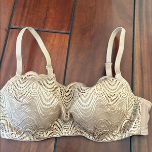 NWT Natori 1234108 lace cami underwire bra nude 32B